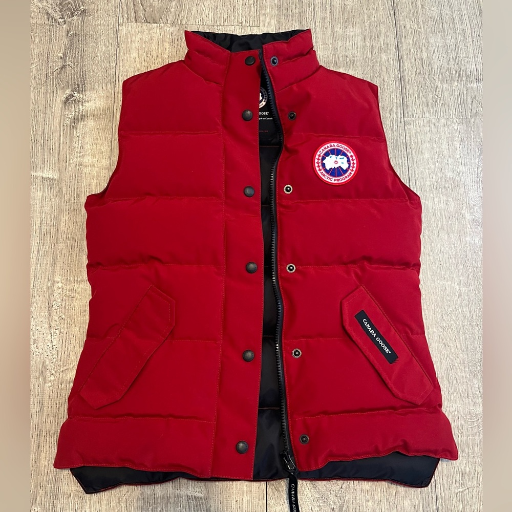 Canada Goose Kids Vanier Red Down Vest